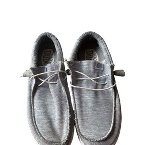 Hey Dude Men's Light Gray Loafers
